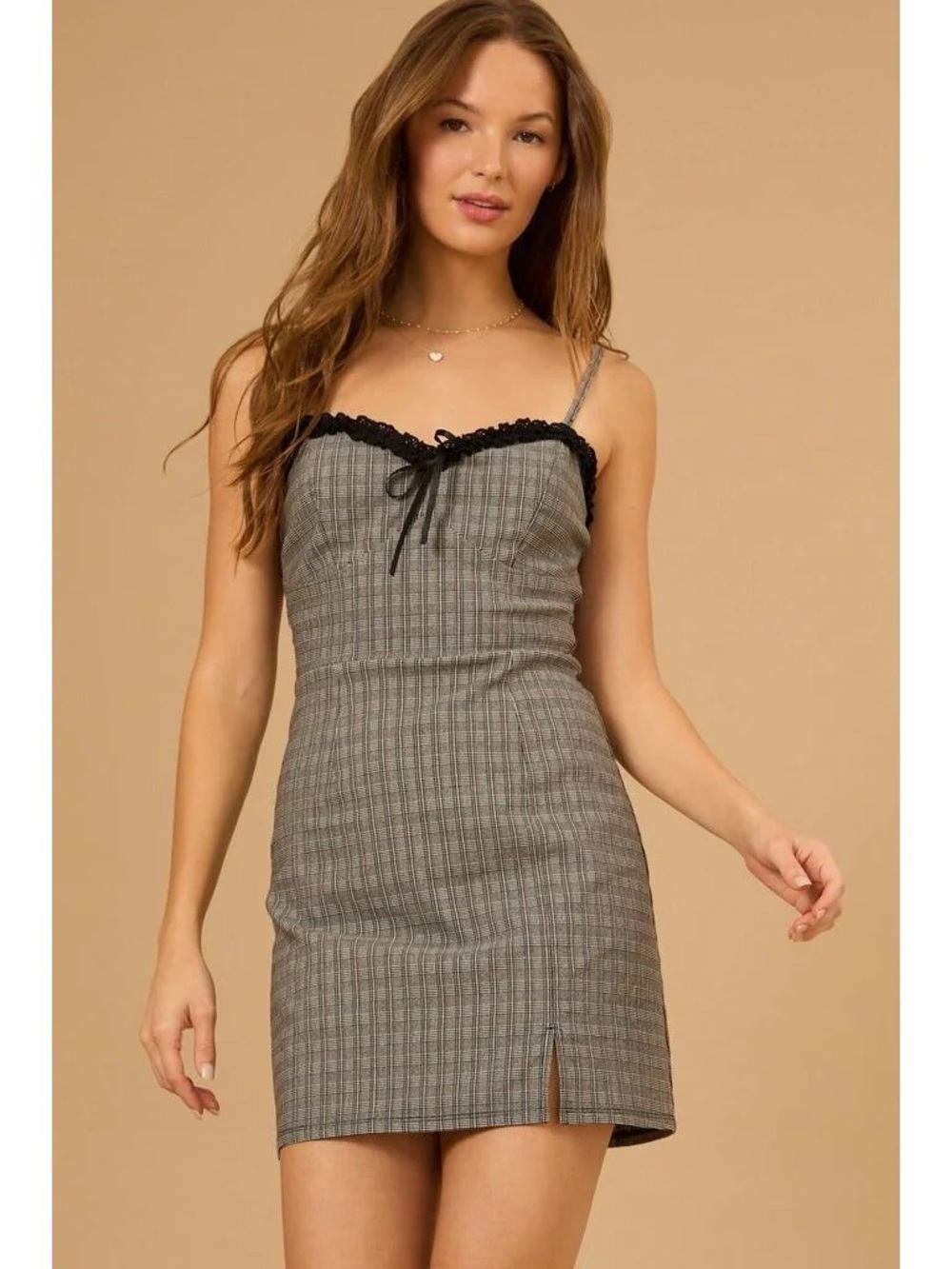 Altar’s State Peyton Plaid Mini Dress